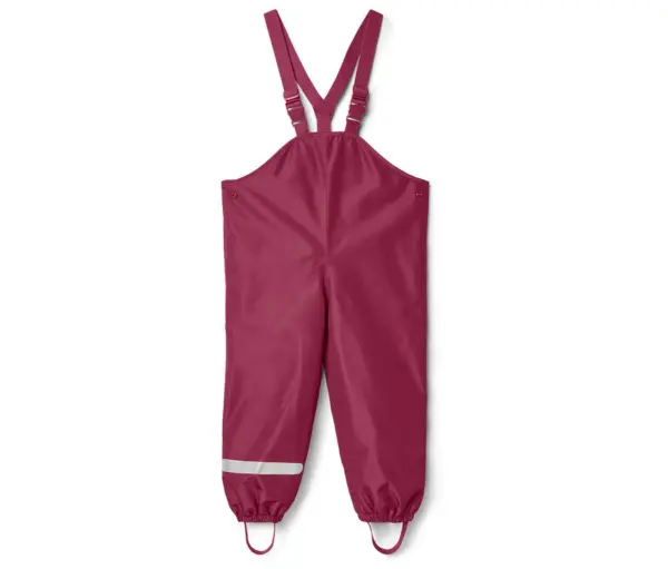 Kinder-Thermo-Regenhose mit Fleecefutter, beere