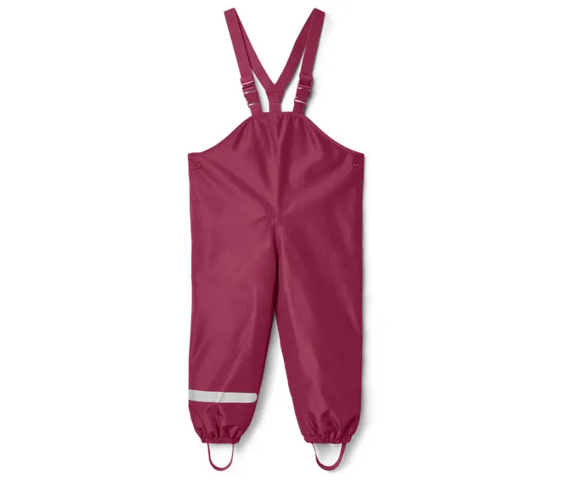 Kinder-Thermo-Regenhose mit Fleecefutter, beere