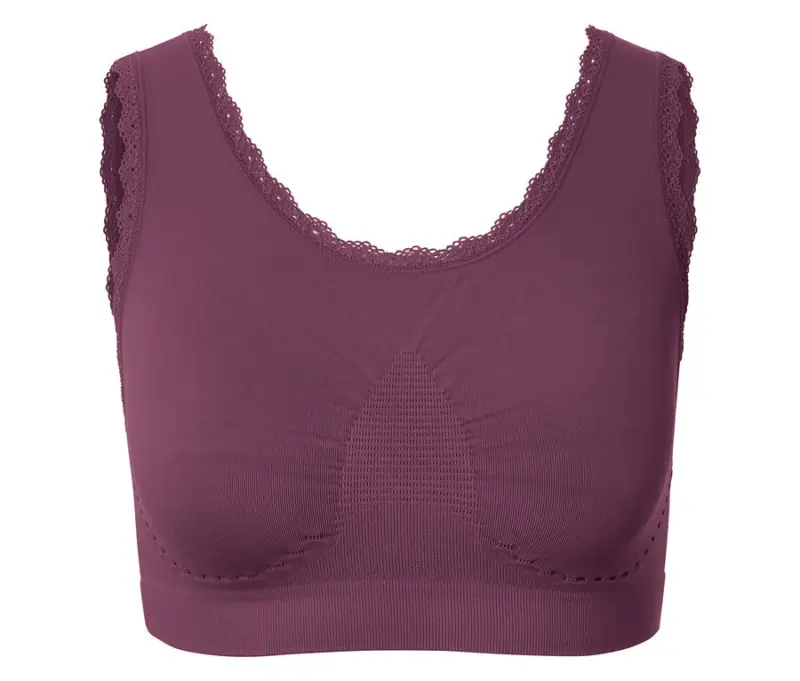 Seamless-Bustier, bordeauxrot