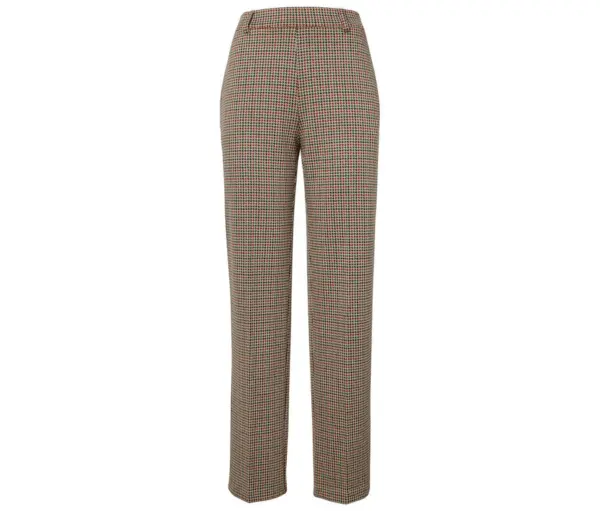 Komfort-Palazzohose mit Hahnentritt-Jacquard
