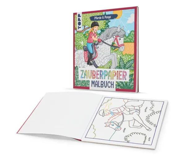 Zauberpapier Malbuch &raquo;Pferde und Ponys&laquo;