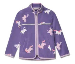 Kinder-Fleecejacke, Einhorn