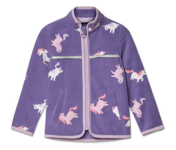 Kinder-Fleecejacke, Einhorn