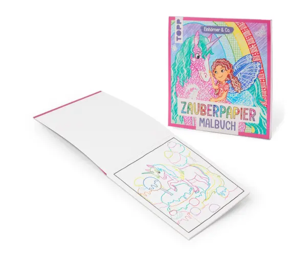 Zauberpapier-Malbuch &raquo;Einh&ouml;rner & Co&laquo;
