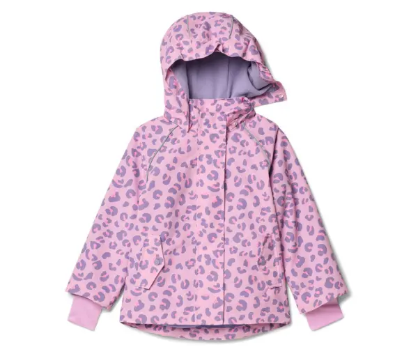 Kinder-Thermo-Regenjacke mit Fleecefutter, Leo
