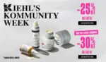 Kiehls -25% off & -30% off - al 30.09.2026