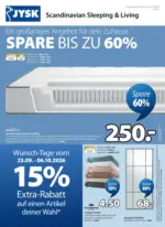 JYSK Bregenz JYSK: Spare Bis Zu 60% - bis 06.10.2026