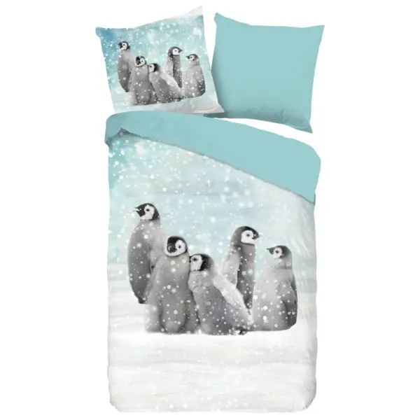 Baumwoll Bettw&auml;sche Pengu Flanell