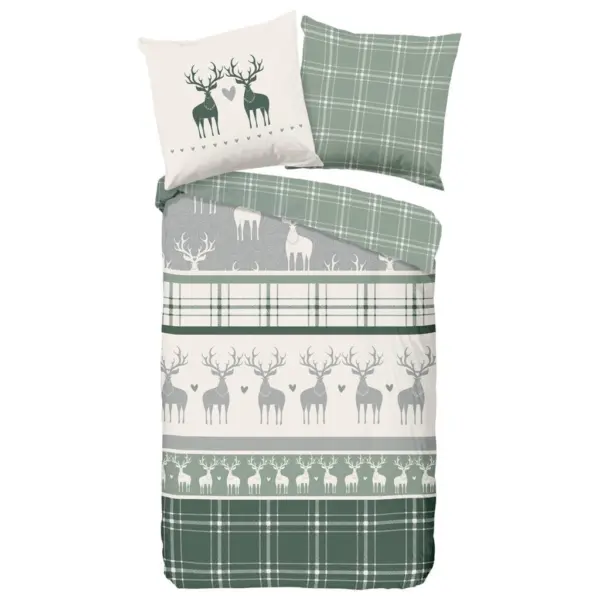 Baumwoll Bettw&auml;sche Bjirk Flanell