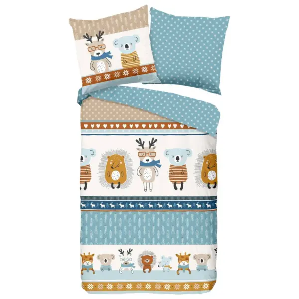 Baumwoll Bettw&auml;sche Woodland Flanell
