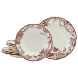 CreaTable Tafelservice Adelaide Rot