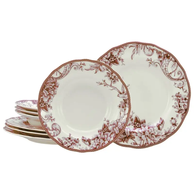 CreaTable Tafelservice Adelaide Rot