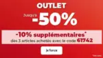 L'Homme Moderne OUTLET Jusqu'&agrave; -50% - au 30.09.2026
