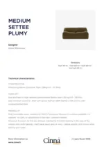 Cinna MEDIUM SETTEE PLUMY - au 30.09.2026