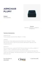 Cinna ARMCHAIR PLUMY - au 30.09.2026