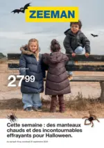 Zeeman Cette semaine : des manteaux chauds et des incontournables effrayants pour Halloween. - au 25.09.2026
