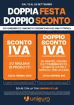 Unieuro Doppia festa doppio sconto! - al 20.09.2026