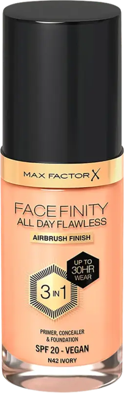 Facefinity All Day Flawless 3&icirc;n1 fond de ten N42 Ivory