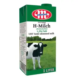 Fettarme H- Milch, ultrahocherhitzt, 1,5% Fett