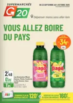 G20 Vous allez boire du pays - au 04.10.2026