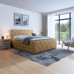 Boxspringbett Porto ca. 180x200 cm Beige