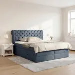 m&ouml;max Dornbirn - Ihr Trendm&ouml;belhaus in Dornbirn Boxspringbett Belano Dunkelblau 200x200cm
