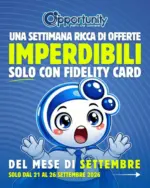 Opportunity Shop Del mese di settembre - al 26.09.2026
