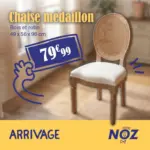 Noz Chaise m&eacute;daillon - au 30.09.2026