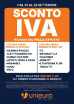 Unieuro Sconto IVA da Unieuro! - al 28.09.2026