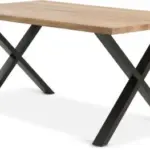 JYSK JYSK Masă ROSLEV 95x160 stejar natur/negru