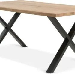 JYSK Masă ROSLEV 95x160 stejar natur/negru