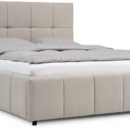 JYSK Cadru pat VEMMELEV 140x200 cu depozitare bej