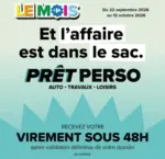 Carrefour Banque PR&Ecirc;T PERSO - au 12.10.2026