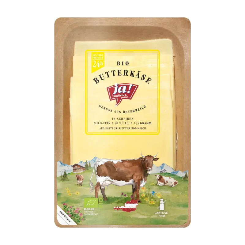 Ja! Nat&uuml;rlich Butterk&auml;se Scheiben