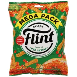 Snack aus Weizenbrot mit Kaviargeschmack