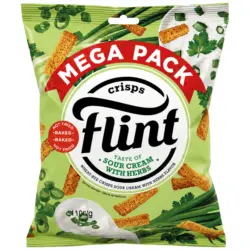 Snack aus Weizenbrot mit Sauerrahm-Kr&auml;uter-Geschmack