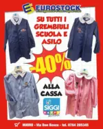 Eurostock Su tutti i grembiuli scuola e asilo -40% - al 30.09.2026