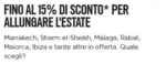 EasyJet Fino al 15% di sconto - al 01.10.2026