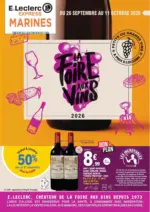 SA SOC COOPER GROUPEM ACHAT CENTRE LECLERC REPIQUAGE FOIRE AUX VINS - au 11.10.2026