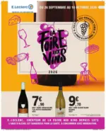 SA SOC COOPER GROUPEM ACHAT CENTRE LECLERC foire aux vins d autonne - au 10.10.2026