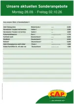 CAP-Markt Exklusive Deals f&uuml;r unsere Kunden - bis 02.10.2026
