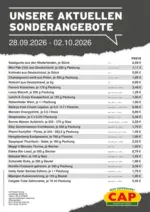 CAP-Markt Exklusive Schn&auml;ppchen - bis 02.10.2026