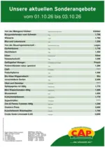 CAP-Markt Jetzt sparen mit unseren Deals - bis 03.10.2026