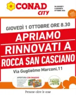 Conad Apriamo rinnovati a Rocca San Casciano dall'1 all'8 ottobre - al 08.10.2026