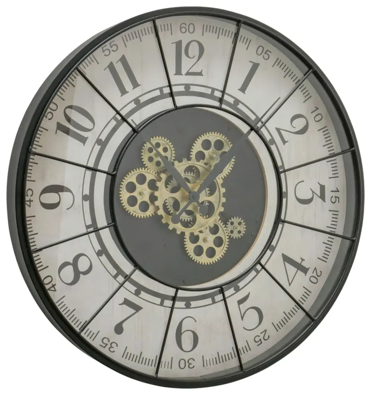 Wanduhr Metropol II in Grau/Wei&szlig; &Oslash; ca. 57cm