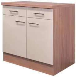 K&uuml;chenunterschrank "Nepal" , Sonoma Eiche, Kaschmir