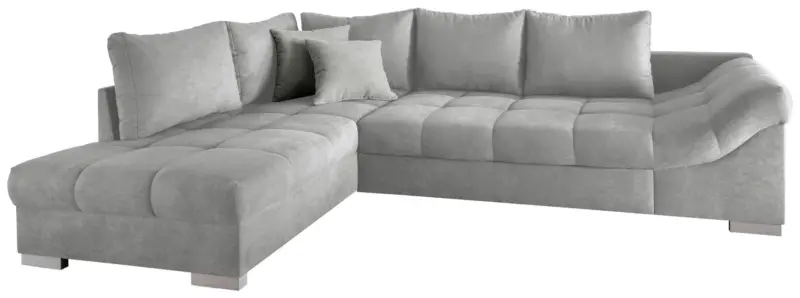 Wohnlandschaft Alvito Hellgrau Nylon/Mikrofaser