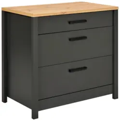 K&uuml;chenunterschrank Venet, Anthrazit/Artisan Eiche