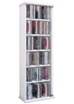 m&ouml;max Dornbirn - Ihr Trendm&ouml;belhaus in Dornbirn CD-Regal Vetro in Wei&szlig;, B: 31 cm