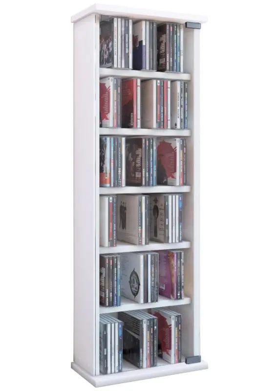 CD-Regal Vetro in Wei&szlig;, B: 31 cm